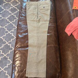 $300 Men's THEORY Dress Pants - wool blend gray tan beige 32 x 30